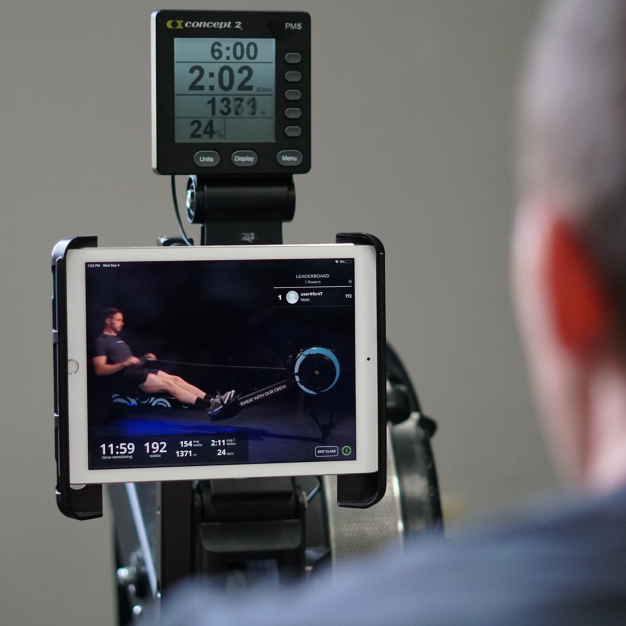 Indoor rowing apps, bike racing apps Concept2 Performance Monitor